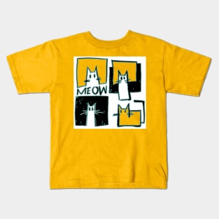 cubist cats Kids T-Shirt